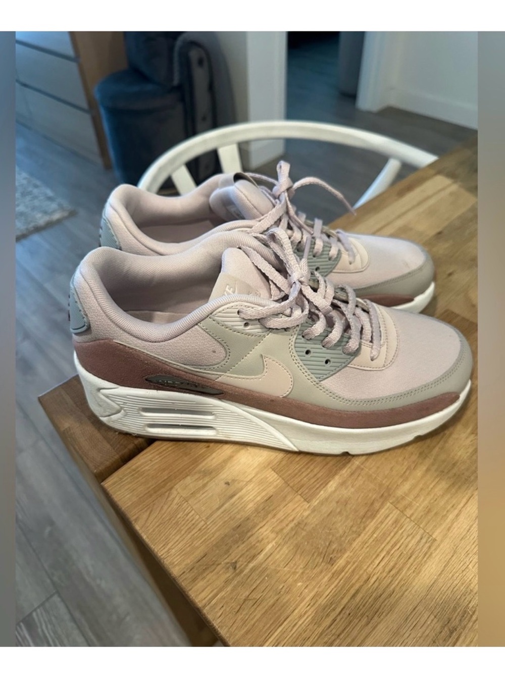 Nike Women’s Pink and Dusty Rose Lace-Up Sneakers